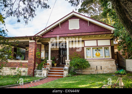 Haberfield, The Garden Suburb, Federation style house, Sydney, Australia Stock Photo