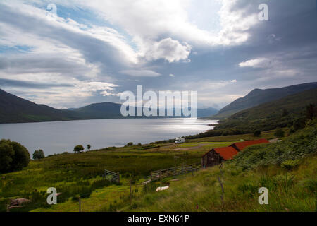 Little Loch Broom in the Scottish Highlands Stock Photo