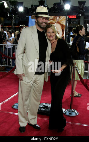 Micky Dolenz and wife Donna Quinter attend the 'Just Like Heaven' Los Angeles Premiere held at the Grauman's Chinese Theatre. Stock Photo