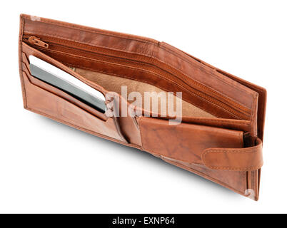 Leather Wallet, every male's basic need a good quality wallet Stock Photo