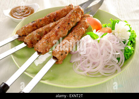 Seekh Kababs or Chicken Reshmi Kababs Stock Photo