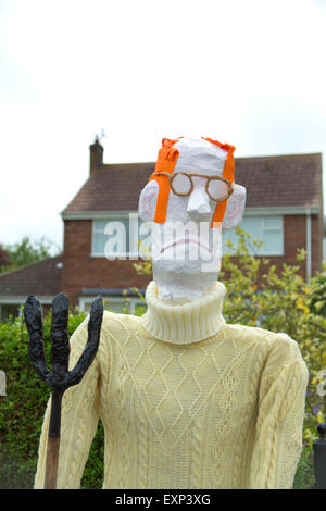 English village scarecrow days. Stock Photo