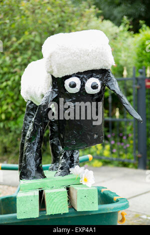 English village scarecrow days. Stock Photo