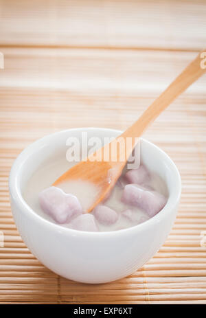 Bua Loi , Thai dessert with taro flour and coconut milk, stock photo Stock Photo