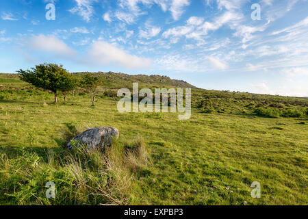 Kilmar Tor on Bodmin Moor in Cornwall Stock Photo
