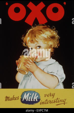 1950s UK Oxo Magazine Advert Stock Photo