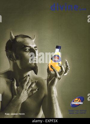 2000s UK Orangina Magazine Advert Stock Photo