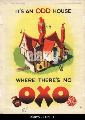 1950s UK Oxo Magazine Advert Stock Photo