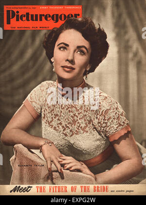 1950s UK Picturegoer Magazine Cover Stock Photo