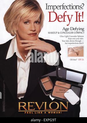 2000s UK Revlon Magazine Advert Stock Photo