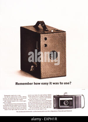 1960s USA Polaroid Magazine Advert Stock Photo