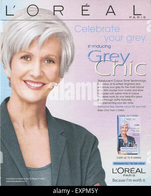 2000s UK L'oreal Magazine Advert Stock Photo