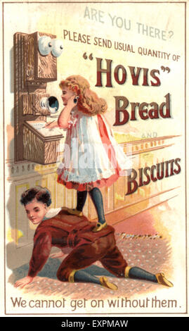 1900s UK Hovis Magazine Advert Stock Photo