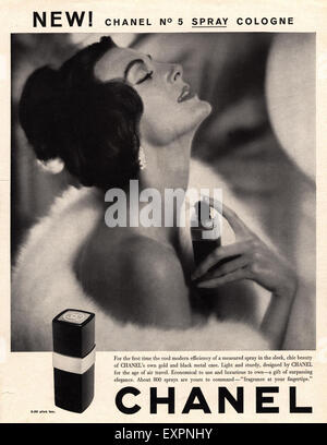 1959 Chanel Perfume Vintage Ad Chanel No. 5 Spray Cologne
