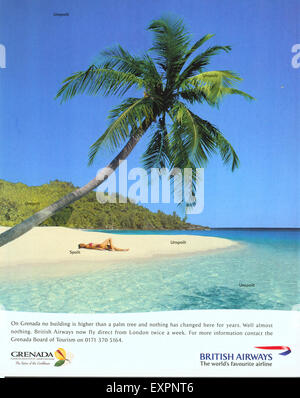 2000s UK British Airways Magazine Advert Stock Photo