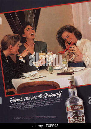 1980's Magazine Advert #B4346 Smirnoff Vodka 
