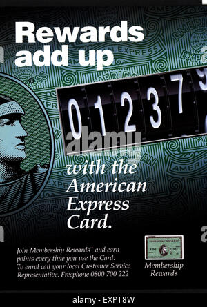 2000s UK American Express Magazine Advert Stock Photo