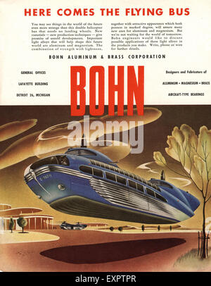 1940s USA Bohn Aluminium Corporation Magazine Advert Stock Photo - Alamy