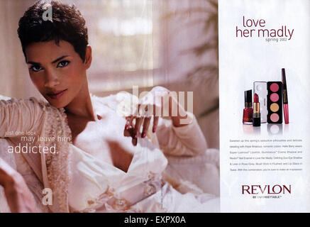 2000s UK Revlon Magazine Advert Stock Photo