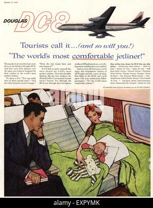 1950s Usa Douglas Aircraft Magazine Advert Stock Photo - Alamy