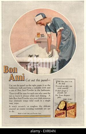 1930s USA Bon Ami Magazine Advert Stock Photo