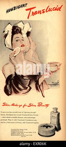 1940s USA Houbigant Magazine Advert Stock Photo