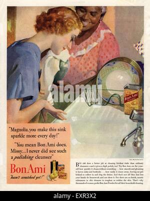 1930s USA Bon Ami Magazine Advert Stock Photo