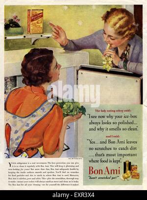 1930s USA Bon Ami Magazine Advert Stock Photo