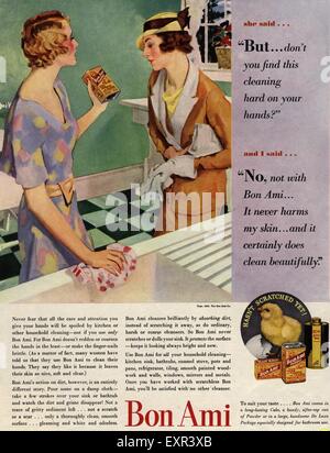 1930s USA Bon Ami Magazine Advert Stock Photo