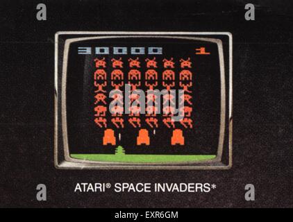 1980s USA Atari Magazine Advert (detail) Stock Photo