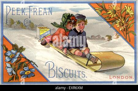1890s UK Peek, Frean and Co Poster Stock Photo