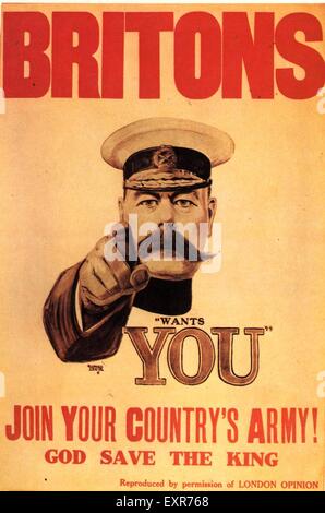 1910s Uk Lord Kitchener Recruitment Poster Stock Photo - Alamy