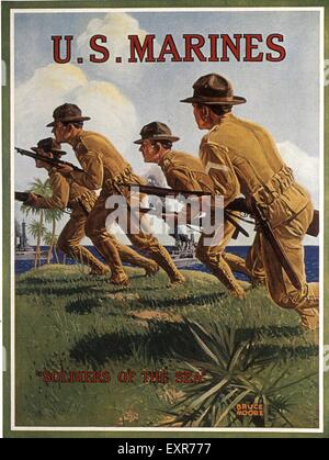 1910s USA WW1 Marines Poster Stock Photo: 85333116 - Alamy