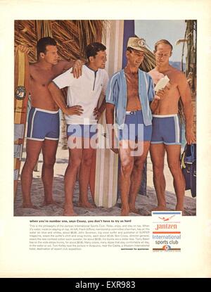 1960s USA Jantzen Magazine Advert Stock Photo