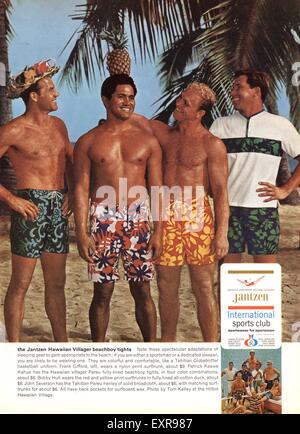 1960s USA Jantzen Magazine Advert Stock Photo