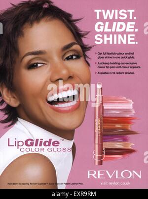 2000s UK Revlon Magazine Advert Stock Photo