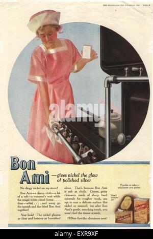 1930s USA Bon Ami Magazine Advert Stock Photo