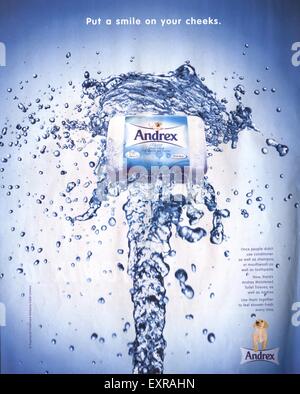 2000s UK Andrex Magazine Advert Stock Photo