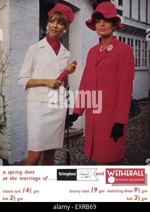 1960s UK Wetherall/ Crimplene by ICI Magazine Advert Stock Photo