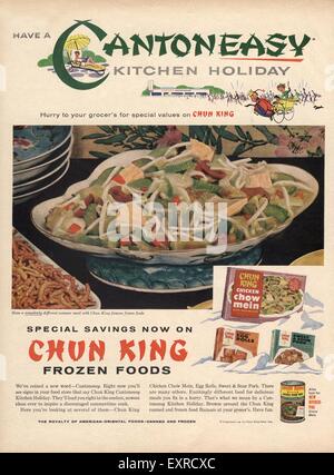 1950s USA Chun King Magazine Advert Stock Photo