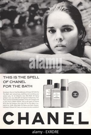 1960s UK Chanel Magazine Advert Stock Photo - Alamy