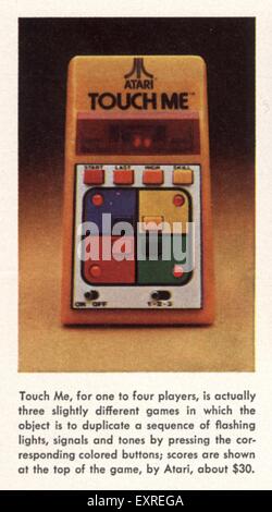 1980s USA Atari Magazine Advert Stock Photo