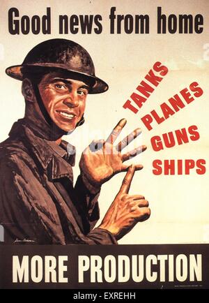 1940s USA Propaganda WW2 Poster Stock Photo - Alamy