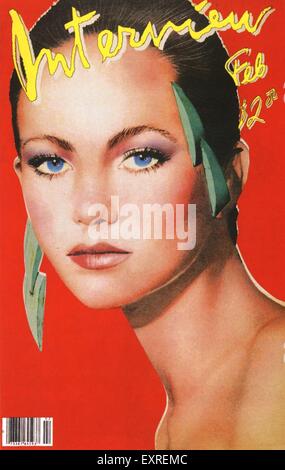 1980s USA Interview Magazine Cover Stock Photo - Alamy