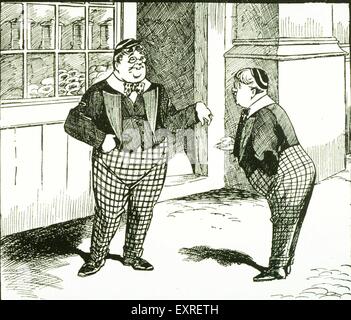 1920s UK Billy Bunter Comic/ Cartoon Plate Stock Photo