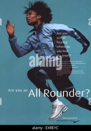 2000s UK Nike Magazine Advert Stock Photo