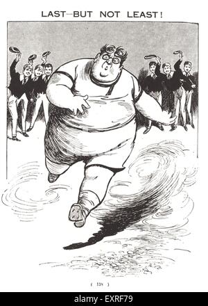 1920s UK Billy Bunter Comic/ Cartoon Plate Stock Photo