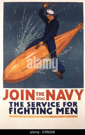 1910s USA WW1 Marines Poster Stock Photo: 85333116 - Alamy