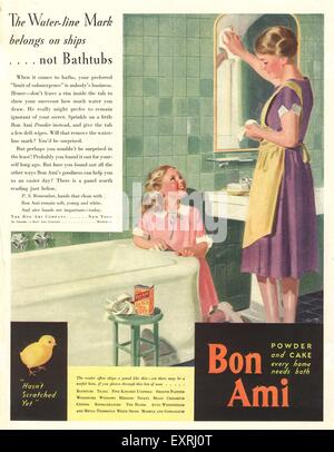 1930s USA Bon Ami Magazine Advert Stock Photo