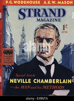 1930s UK The Strand Magazine Magazine Cover Stock Photo